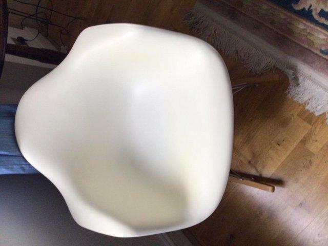 Preview of the first image of White Eames Rocking Chair Excellent Condition.