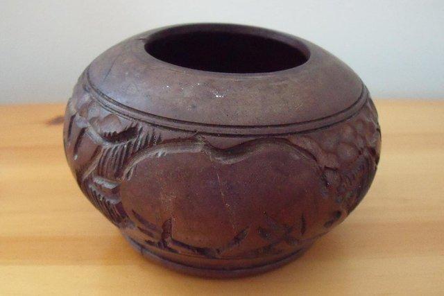 Image 2 of wooden Decorative Containers: pot, tealight holder? £1 both
