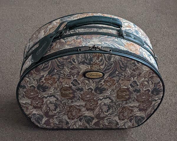 Preview of the first image of Large Vintage Tapestry Vanity Case By Sterling.