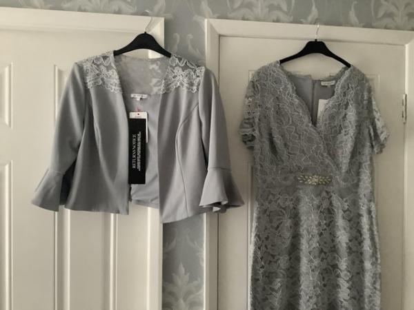 Image 2 of Wedding guest outfit grey