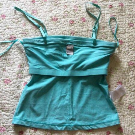 Image 5 of Pale Jade NIKE FIT DRY Multi-Way Sports Top, L, sz 14-16