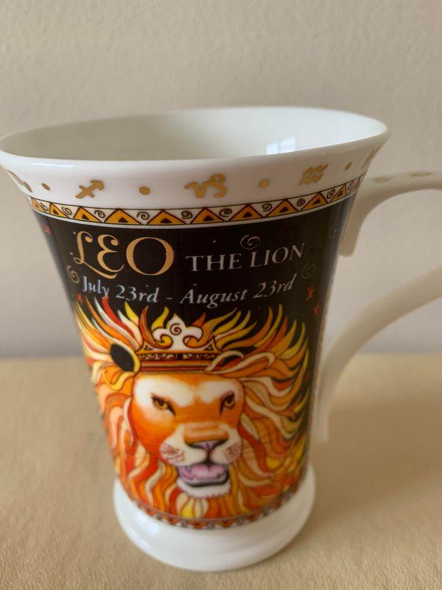 Preview of the first image of Dunoon Astrology Mug - Leo the Lion.