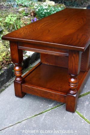 Image 29 of OLD CHARM LIGHT OAK LONG WINE COFFEE TABLE CABINET TV STAND