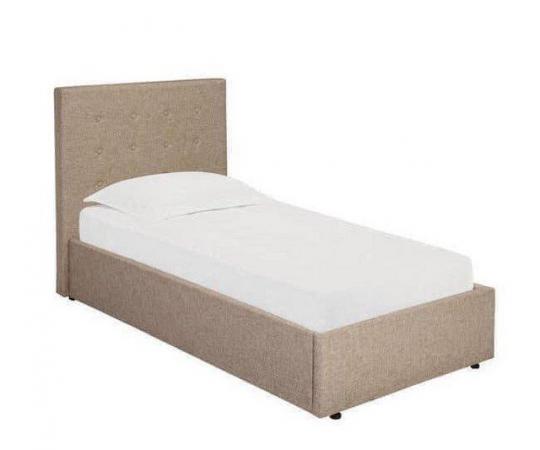 Image 1 of Single Lucca bed frame in beige