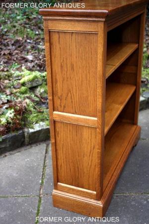 Image 20 of AN OLD CHARM VINTAGE OAK OPEN BOOKCASE CD DVD CABINET STAND