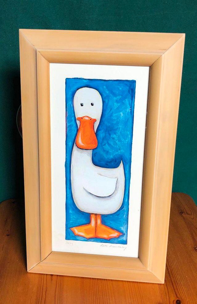 Preview of the first image of DUCK PICTURE WITHIN GLASS FRAME.