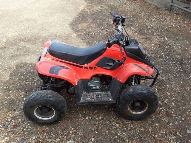 Preview of the first image of Childs small 70cc quad bike for sale.