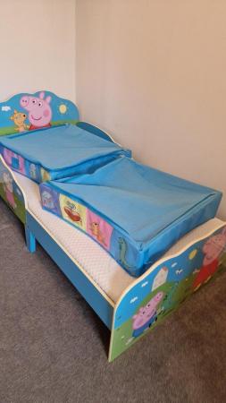Image 2 of Peppa Pig Toddler Bed + Silentnight Mattress