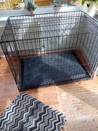 Image 3 of Large Dog Cage With Inside Tray