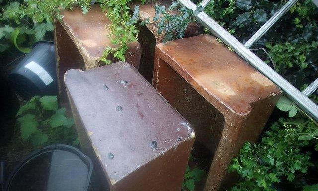 Image 2 of 100year old glazed cattle feed trough