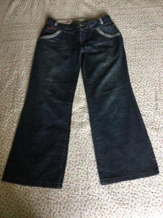 Image 2 of Vintage NEXT 90s Vibe Wide Leg Jeans, 12R, Lots of Detailing