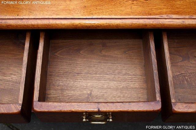 Image 7 of SOLID OAK HALL LAMP PHONE TABLE SIDEBOARD DRESSER BASE STAND
