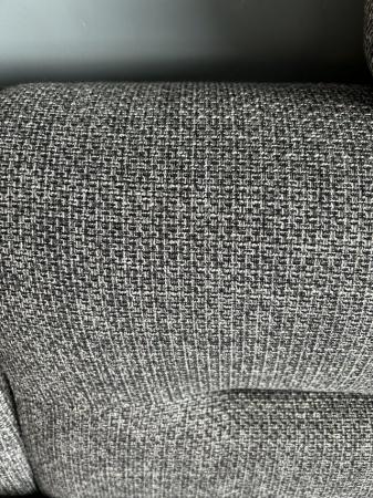 Image 1 of IKEA grey fabric sofa with head support cushions