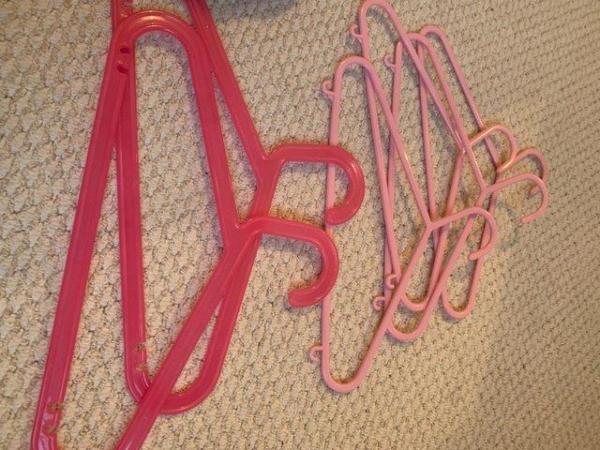 Image 3 of A good selection of young girl’s pink hangers