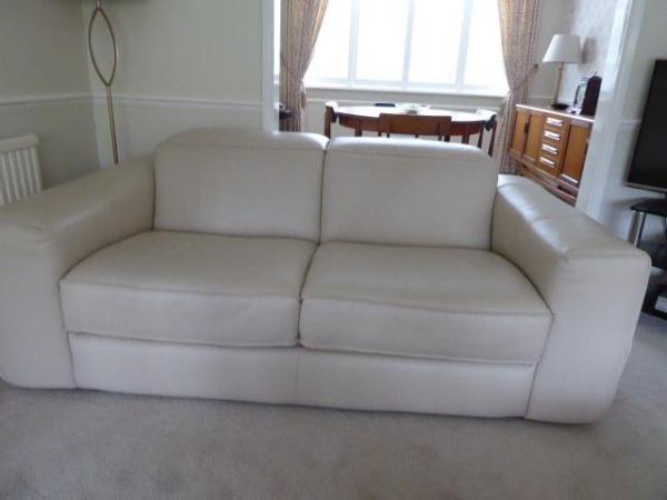 Image 1 of Leather Zatuzzi Italian Sofa