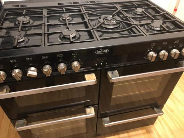 Image 3 of Belling Range cooker with 7 rings- In good condition
