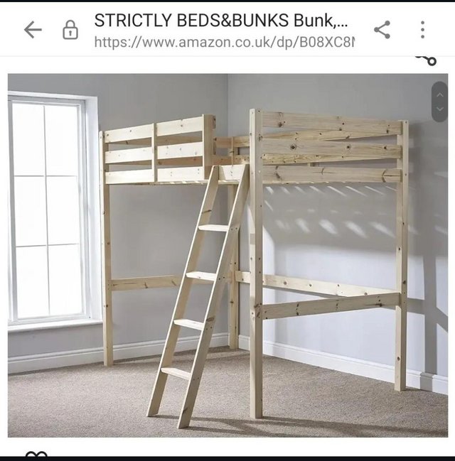 Preview of the first image of Wooden Adult Double loft bed.