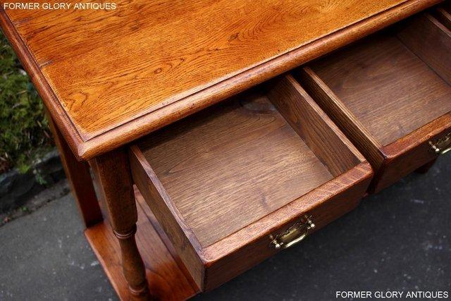 Image 71 of SOLID OAK HALL LAMP PHONE TABLE SIDEBOARD DRESSER BASE STAND