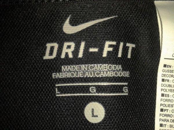 Image 2 of Ladies Nike DRI-FIT sports gym yoga shorts   Black Size L