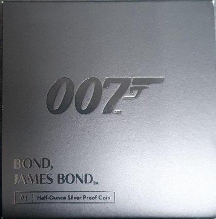Image 2 of Royal Mint Silver Proof #1 Bond. James Bond £1 Coin