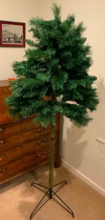 Image 3 of Habitat Green Half-parasol Artificial Christmas Tree.