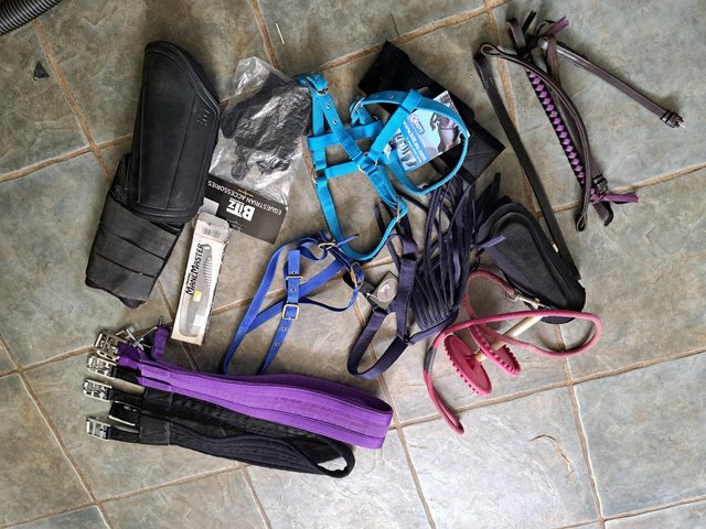 Preview of the first image of Job lot equestrian items sold as a bundle new and used, VGC.
