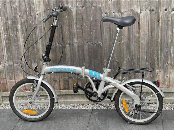 Image 1 of Commuter Bike : Pro-team Silver Folding Bicycle