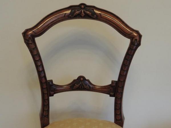 Image 8 of Pair of Victorian Walnut Chairs (UK Delivery)