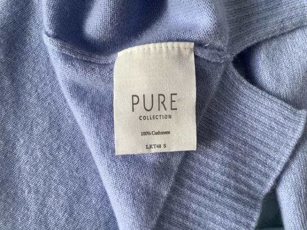 Image 2 of PURE Collecton cashmere blue fairisle jumper