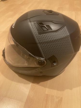 Image 2 of Motorcycle helmet black grey colour Viper make