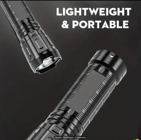 Image 6 of LED Flashlights, Super Bright Rechargeable, Waterpr