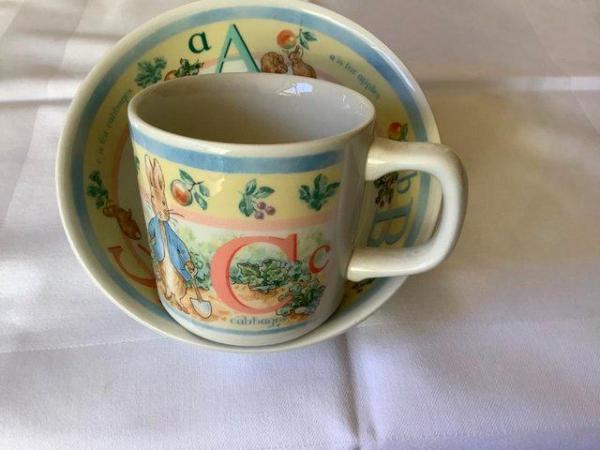 Image 3 of Peter Rabbit. Cereal bowl and cup