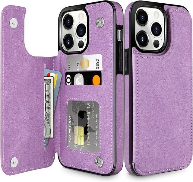 Preview of the first image of Iphone 14 PRO phone case in purple.