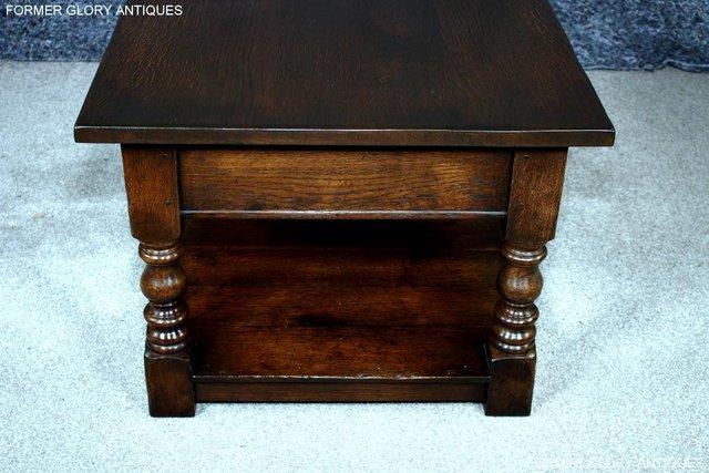Image 41 of A TITCHMARSH & GOODWIN STYLE OAK TWO DRAWER COFFEE TEA TABLE