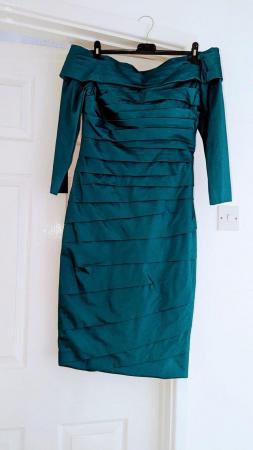 Image 2 of Teal fitted Mother of the Bride dress