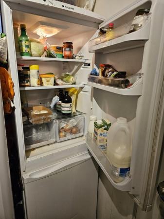 Image 1 of Hotpoint fridge freezer white