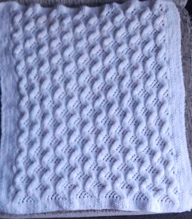 Preview of the first image of New hand-knitted babies blanket.