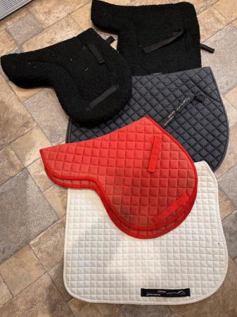 Image 1 of x FIVE VARIOUS SADDLE PADS - PRICE FOR ALL & POST!  BARGAIN!