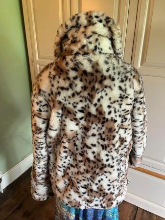 Image 3 of Faux fur leopard jacket size large