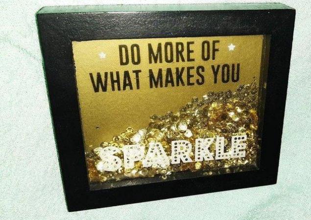 Image 1 of Do more of what makes you sparkle wall hanger bling
