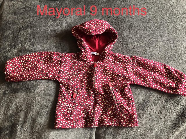 Preview of the first image of Mayoral brand girls jacket.