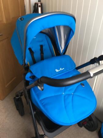 Image 2 of Silver cross buggy in blue