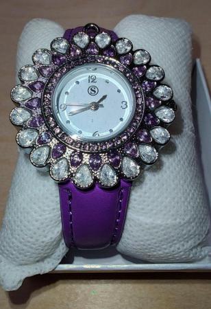Image 5 of STRADA Japanese Movement Floral Design Watch