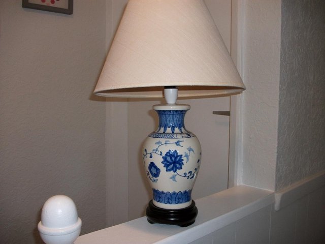 Preview of the first image of Blue decorative Table Lamp.