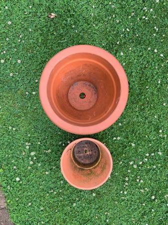 Image 2 of 2 terracotta plant pots