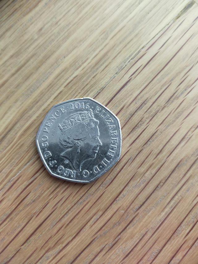 Preview of the first image of 2016 Mrs Tiggy-winkle 50p coin.