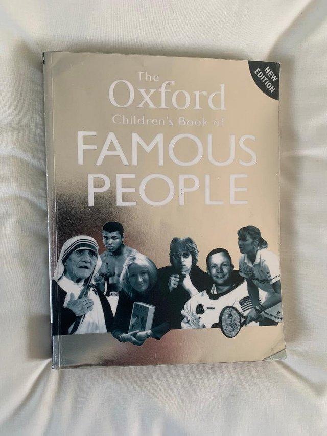 Preview of the first image of THE OXFORD BOOK OF FAMOUS PEOPLE.