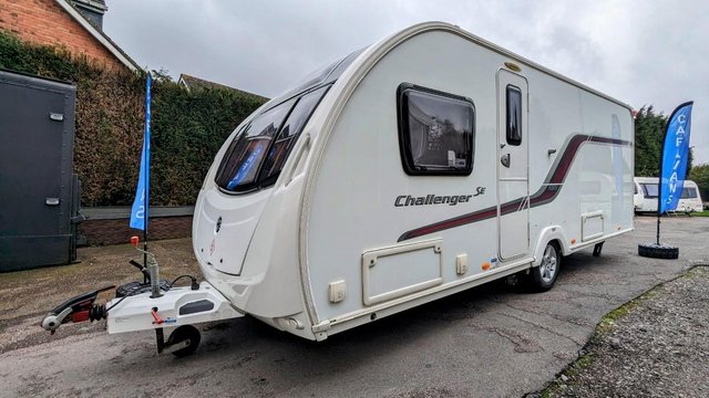 Preview of the first image of *NOW SOLD* STUNNING SWIFT CHALLENGER - 2013 4 BERTH CARAVAN.
