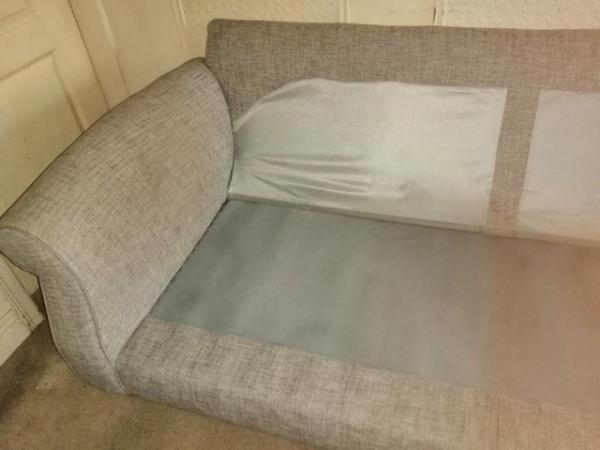 Image 2 of NEXT stone grey 2/3 seater sofa great condition