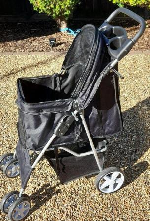 Image 2 of Excellent condition - Black Pet stroller for dogs of cats